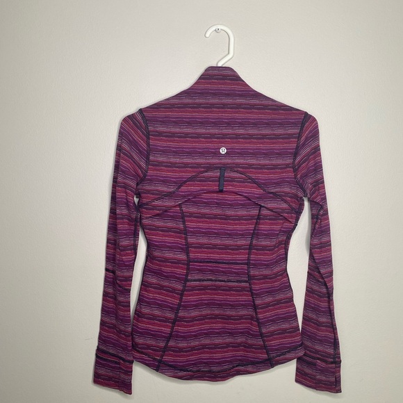 Lululemon women’s size 4 define jacket space dye plum zip up purple thumb holes - Picture 2 of 7
